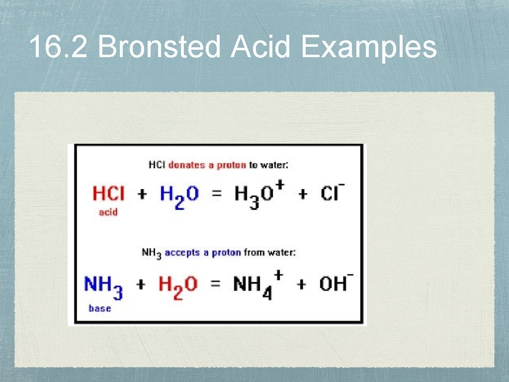 16. 2 Bronsted Acid Examples 