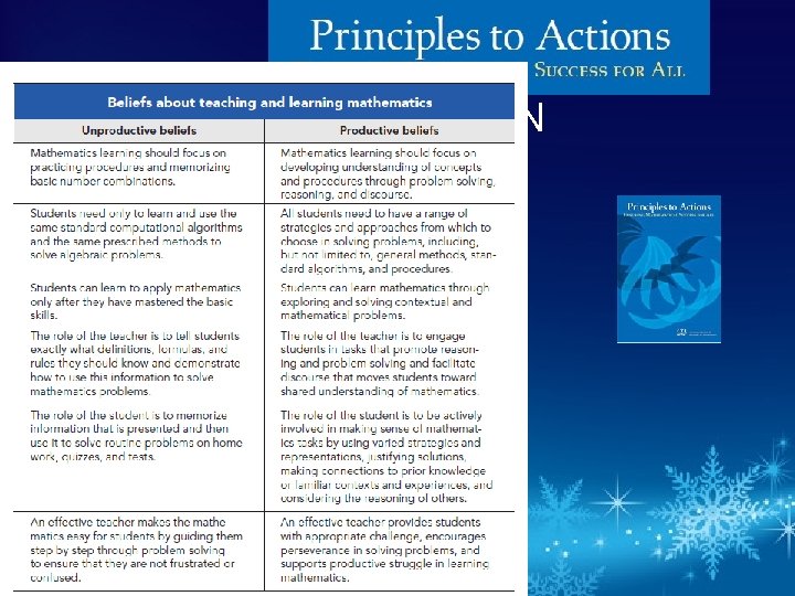 PRINCIPLES TO ACTION 