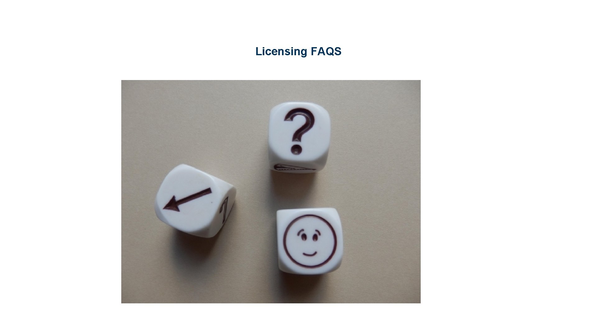Licensing FAQS 