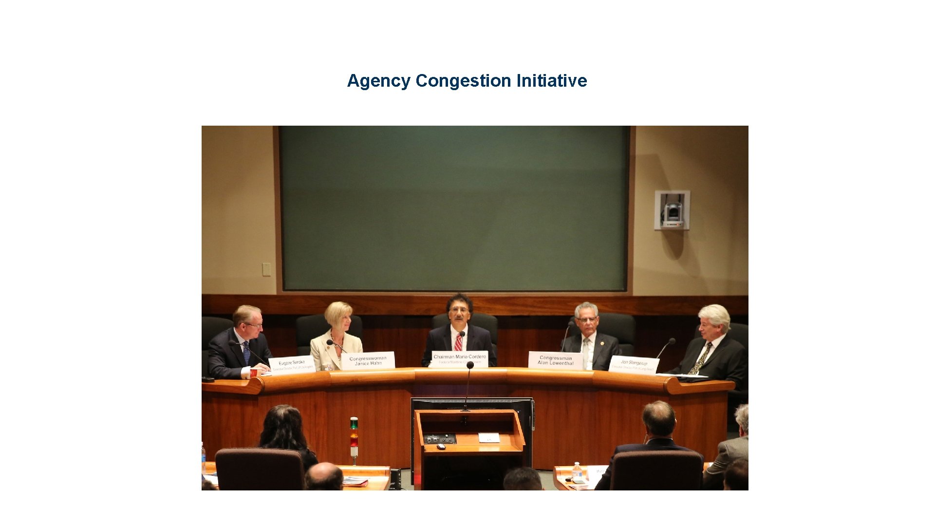 Agency Congestion Initiative 