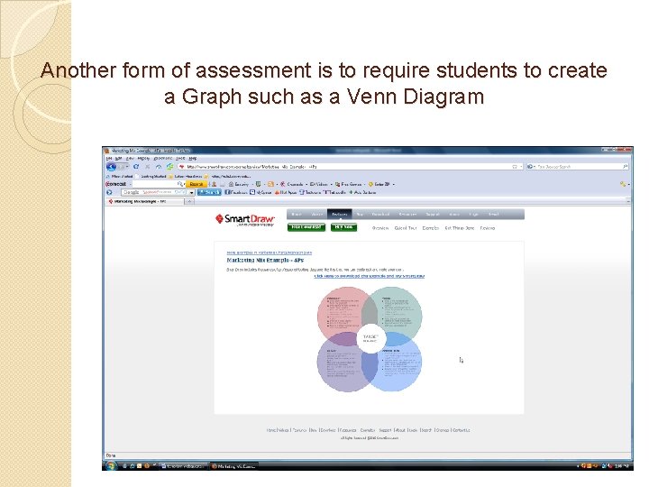 Another form of assessment is to require students to create a Graph such as