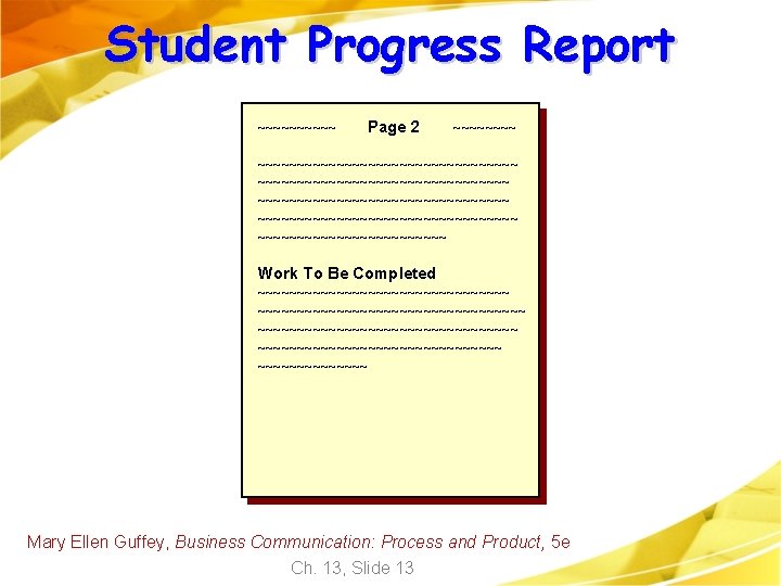 Student Progress Report ~~~~~ Page 2 ~~~~~~~~~~~~~~~~~~~~~~~~~~~~~~~~~ ~~~~~~~~~~~~~~~~ Work To Be Completed ~~~~~~~~~~~~~~~~~~~~~~~~~~~~~~~~~~ ~~~~~~~ Student Progress Report ~~~~~ Page 2 ~~~~~~~~~~~~~~~~~~~~~~~~~~~~~~~~~ ~~~~~~~~~~~~~~~~ Work To Be Completed ~~~~~~~~~~~~~~~~~~~~~~~~~~~~~~~~~~ ~~~~~~~
