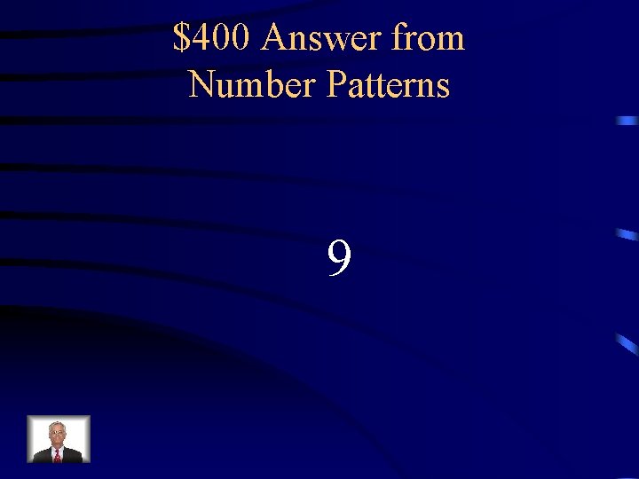 $400 Answer from Number Patterns 9 