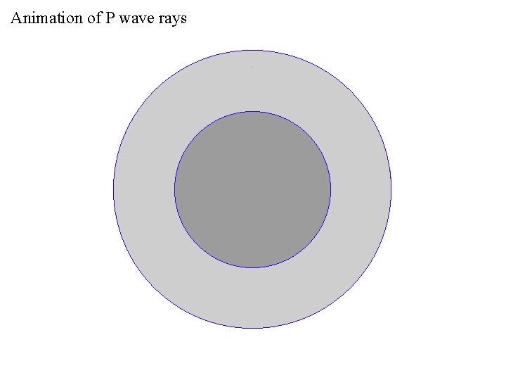 Animation of P wave rays 
