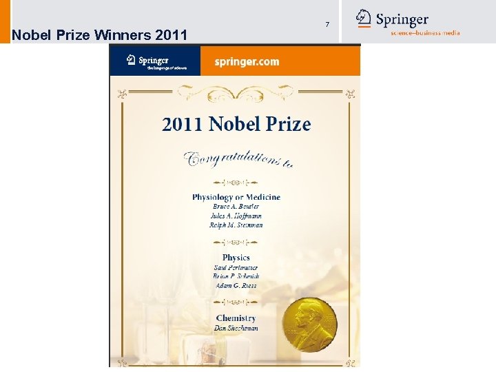 Nobel Prize Winners 2011 7 