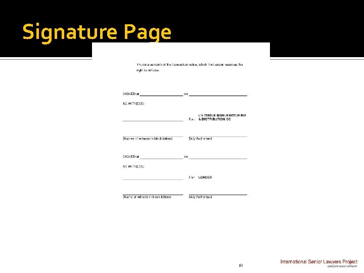 Signature Page 
