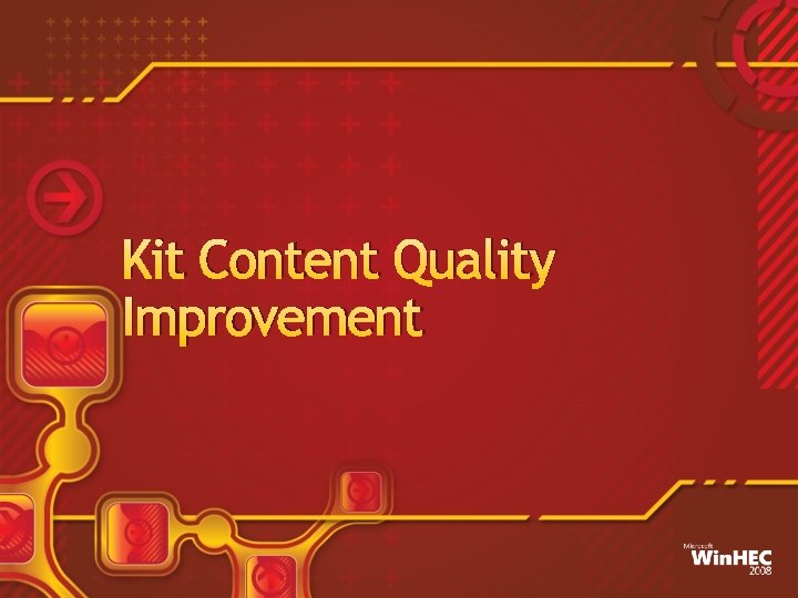 Kit Content Quality Improvement 