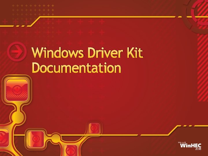 Windows Driver Kit Documentation 