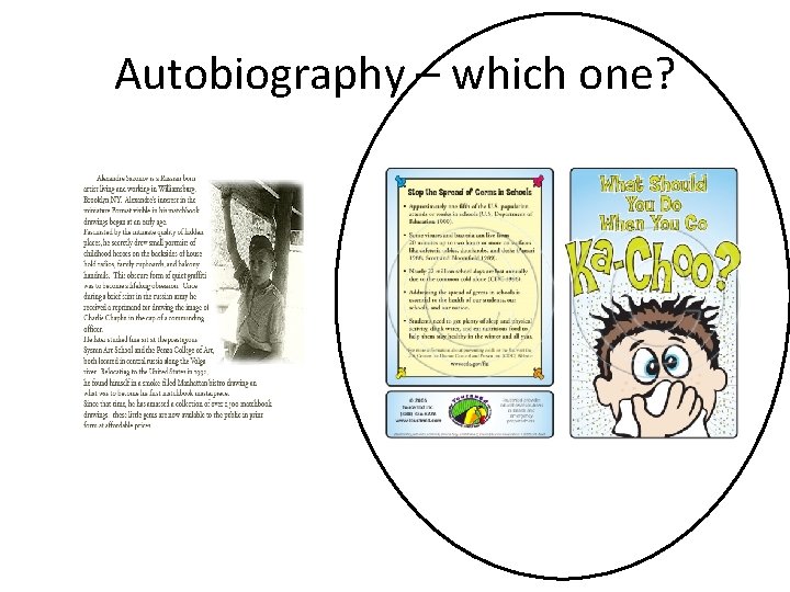 Autobiography – which one? 