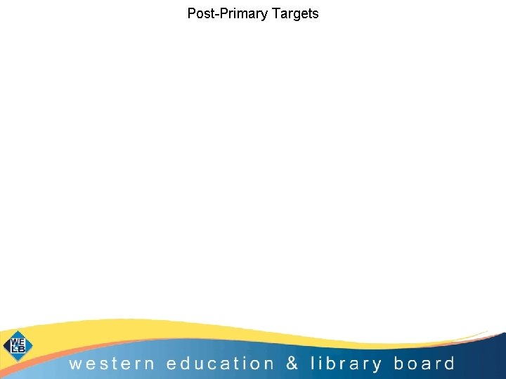 Post-Primary Targets Post-Primary Targets