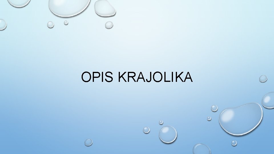 OPIS KRAJOLIKA 