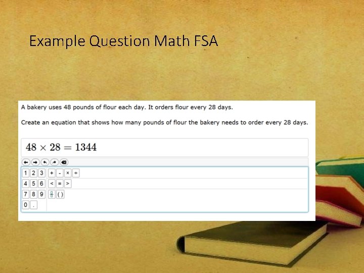 Example Question Math FSA 