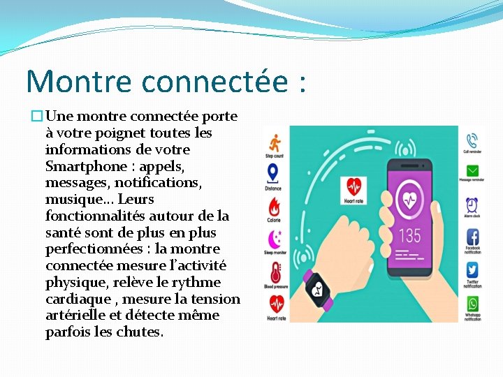 Montre connectée : �Une montre connectée porte à votre poignet toutes les informations de