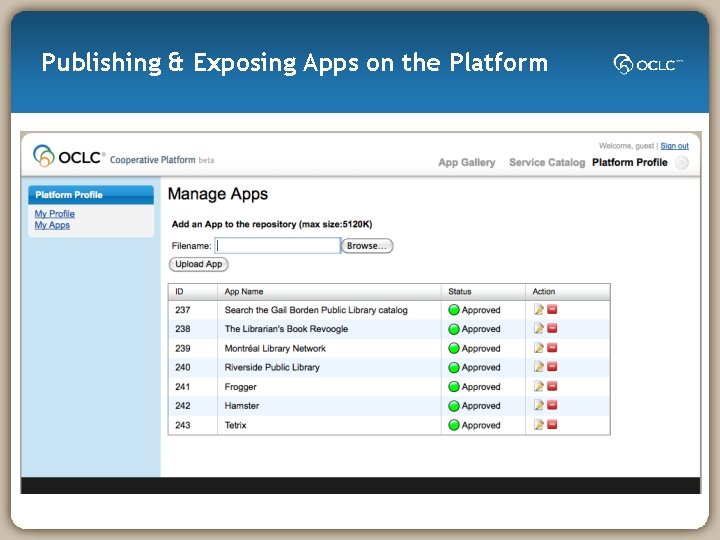 Publishing & Exposing Apps on the Platform 