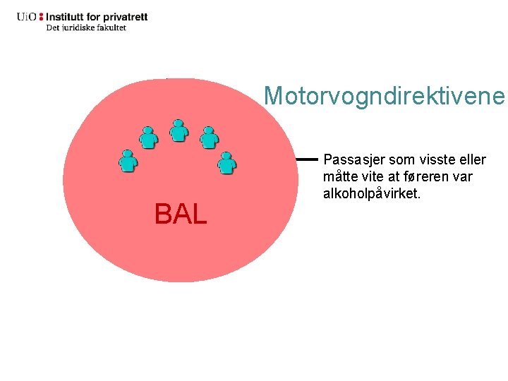 Motorvogndirektivene BAL Passasjer som visste eller måtte vite at føreren var alkoholpåvirket. 