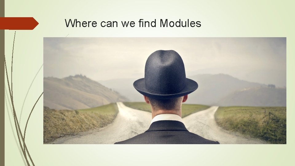 Where can we find Modules 