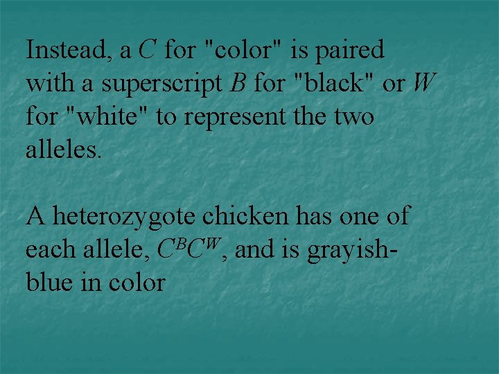 Instead, a C for "color" is paired with a superscript B for "black" or