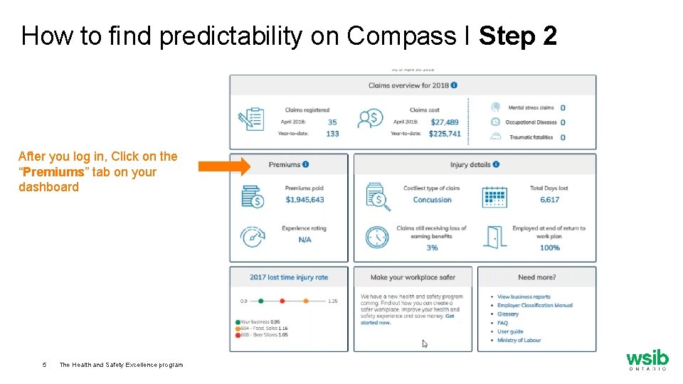 How to find predictability on Compass I Step 2 After you log in, Click
