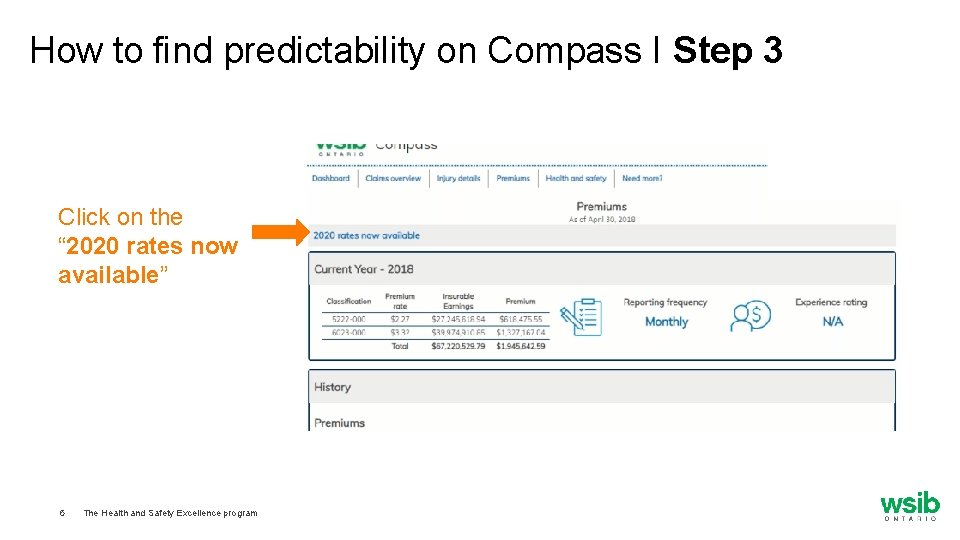 How to find predictability on Compass I Step 3 Click on the “ 2020