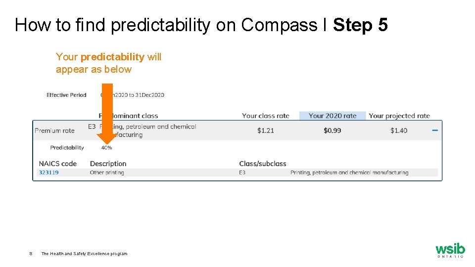 How to find predictability on Compass I Step 5 Your predictability will appear as