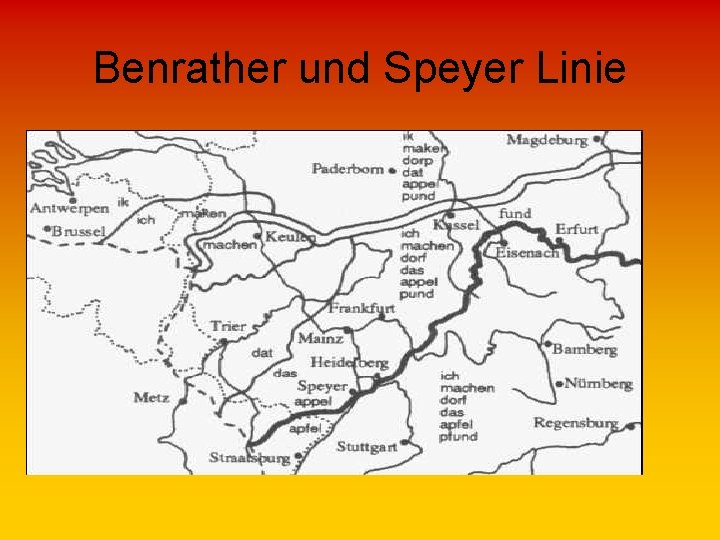 Benrather und Speyer Linie 