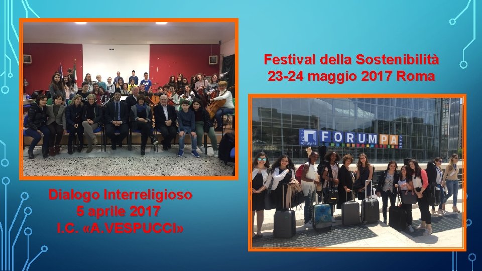 Festival della Sostenibilità 23 -24 maggio 2017 Roma Dialogo Interreligioso 5 aprile 2017 I.