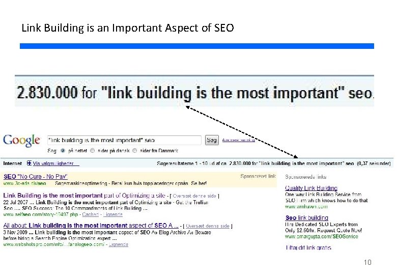 Link Building is an Important Aspect of SEO 10 