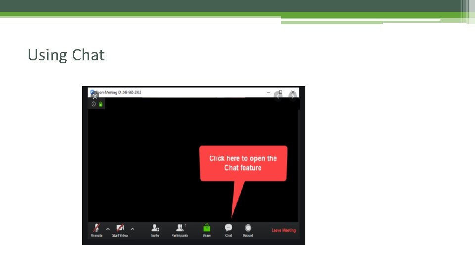 Using Chat 