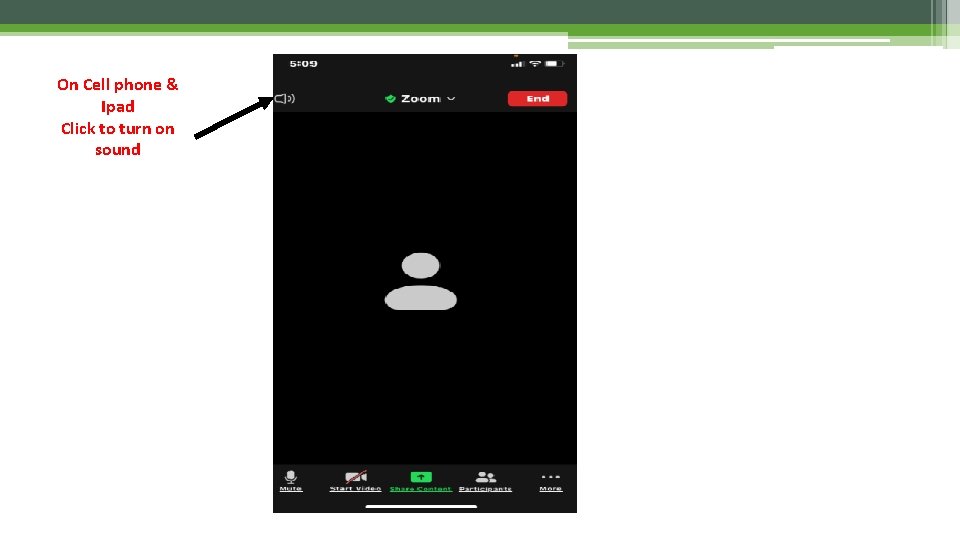 On Cell phone & Ipad Click to turn on sound 