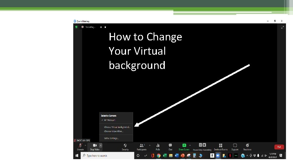 How to Change Your Virtual background 