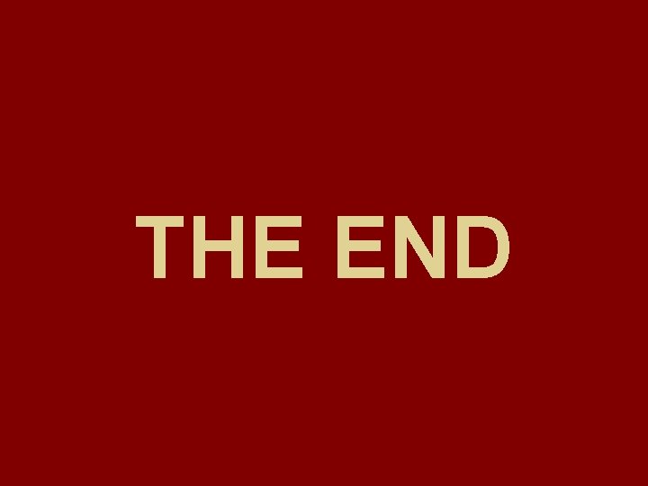 THE END 