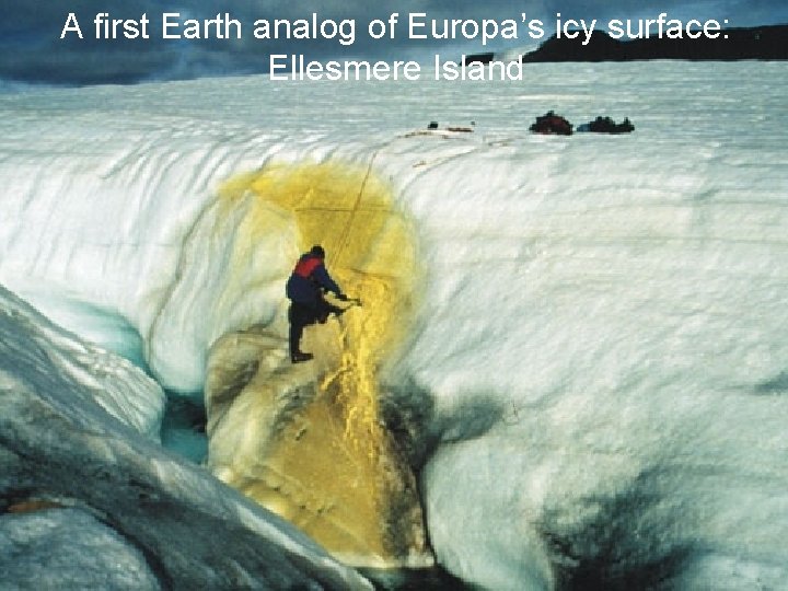 A first Earth analog of Europa’s icy surface: Ellesmere Island 