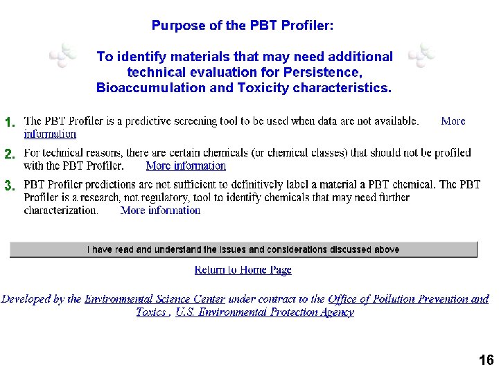 PBT Profiler 16 