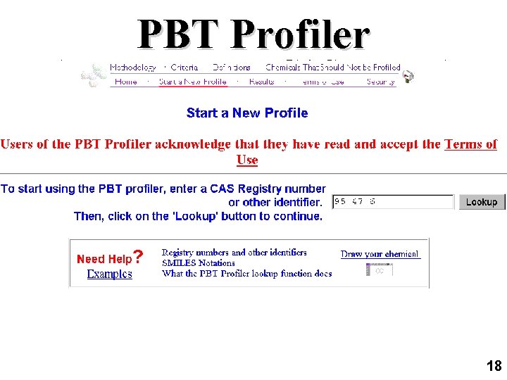 PBT Profiler (Input o-Xylene, CAS 95 -47 -6) 18 