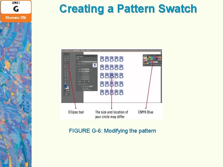 Creating a Pattern Swatch FIGURE G-6: Modifying the pattern 