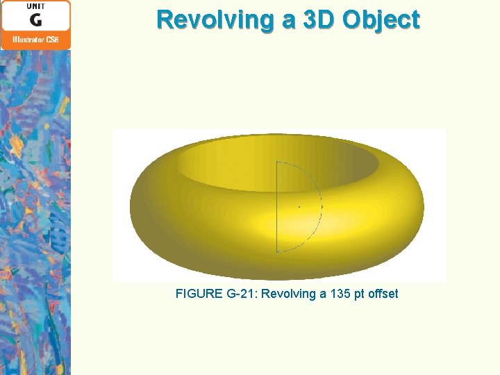 Revolving a 3 D Object FIGURE G-21: Revolving a 135 pt offset 