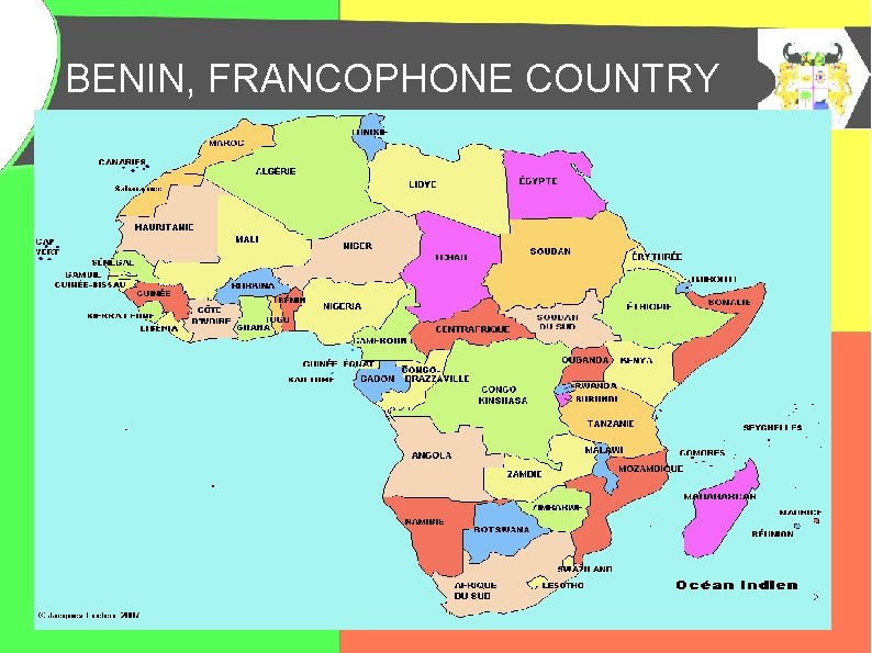 BENIN, FRANCOPHONE COUNTRY BENIN, PAYS FRANCOPHONE 