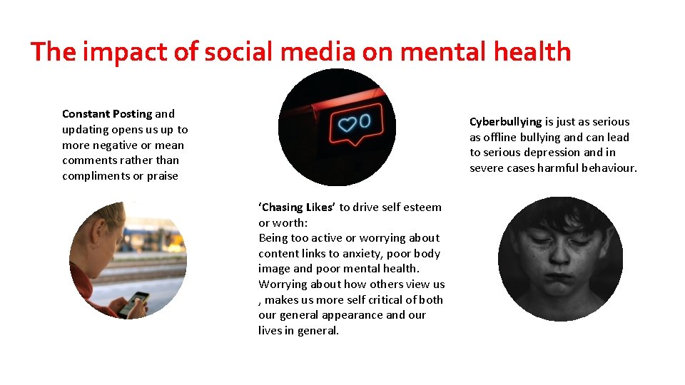 The impact of social media on mental health Constant Posting and updating opens us