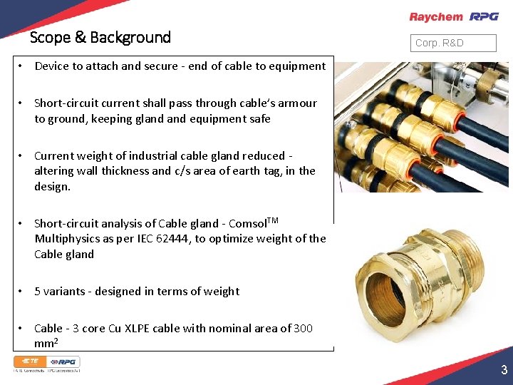 Scope & Background Corp. R&D • Device to attach and secure - end of