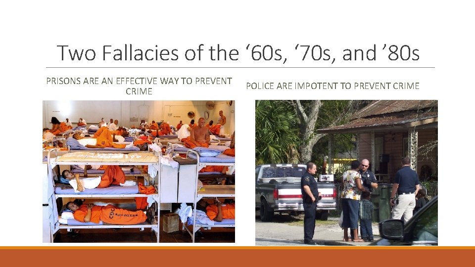 Two Fallacies of the ‘ 60 s, ‘ 70 s, and ’ 80 s