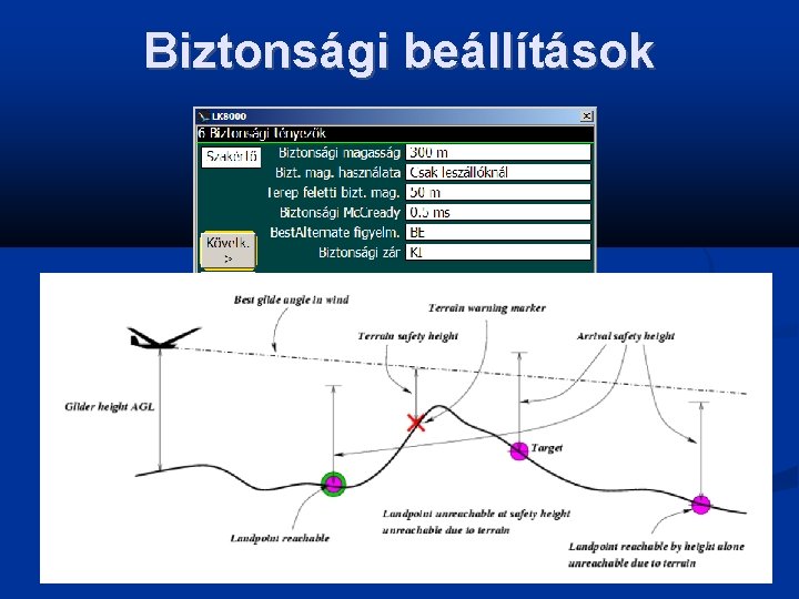 Biztonsági beállítások 