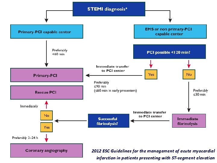 2012 ESC Guidelines for the management of acute myocardial infarction in patients presenting with