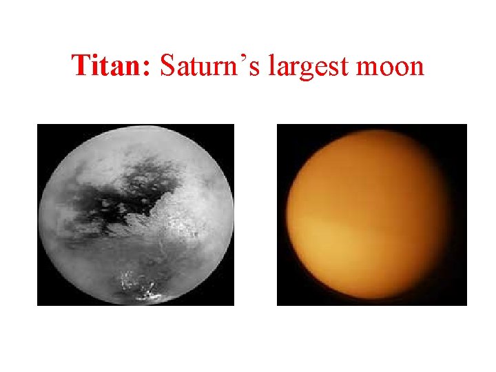 Titan: Saturn’s largest moon 