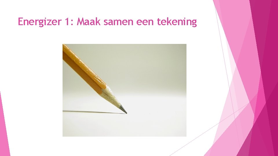 Energizer 1: Maak samen een tekening 