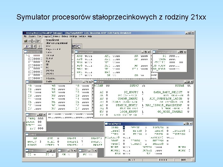 Symulator procesorów stałoprzecinkowych z rodziny 21 xx 