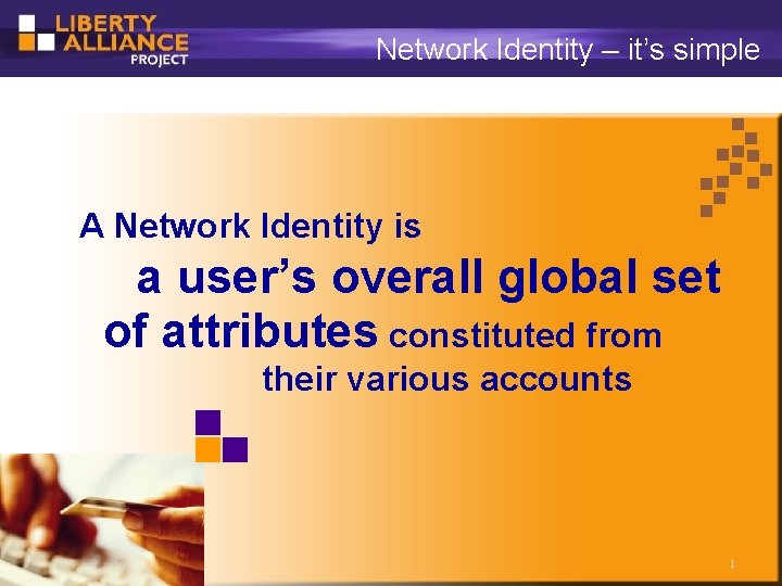 Network Identity – it’s simple A Network Identity is a user’s overall global set
