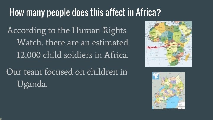 How many people does this affect in Africa? According to the Human Rights Watch,