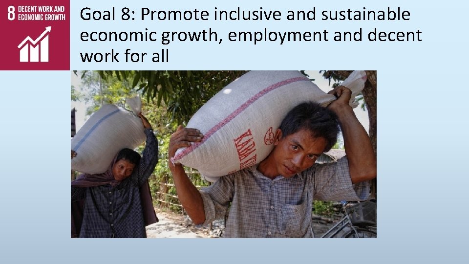 Goal 8: Promote inclusive and sustainable economic growth, employment and decent work for all