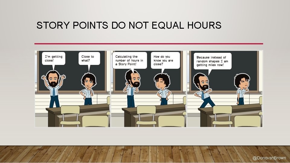 STORY POINTS DO NOT EQUAL HOURS @Donovan. Brown 