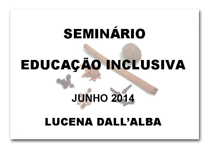 SEMINÁRIO EDUCAÇÃO INCLUSIVA JUNHO 2014 LUCENA DALL’ALBA 